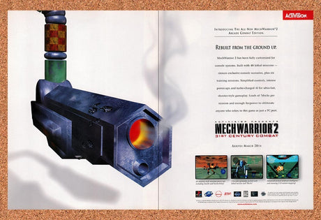 1997 MechWarrior 2 PS1 Original Advertisement / Retro Promo v9