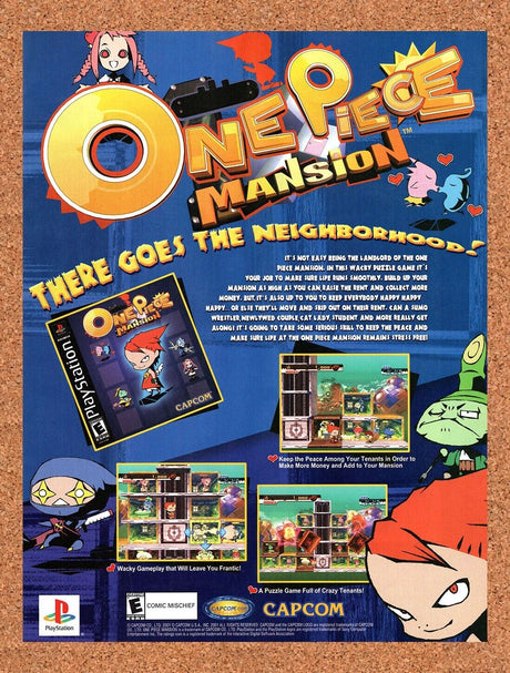 2001 One Piece Mansion PS1 Original Advertisement / Retro Wall Art v1
