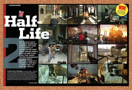 2004 Half-Life 2 PC Original Advertisement / Retro Promo v6