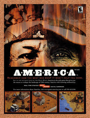 2001 America The Game PC Original Advertisement / Retro Promo v1