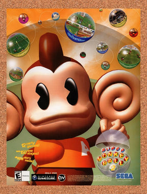 2002 Super Monkey Ball 2 GameCube Original Advertisement / Retro Promo v1