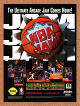 1994 NBA Jam Sega Original Advertisement / Retro Promo v7