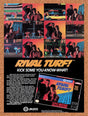 1992 Rival Turf SNES Original Advertisement / Retro Promo v1