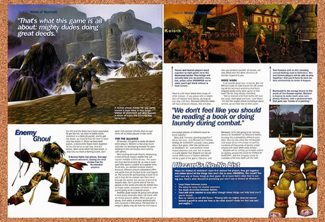 2001 World Of WarCraft Vanilla Ghoul Original Advertisement / Retro Promo vr22