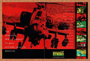 1997 Nuclear Strike PS1 Original Advertisement / Retro Promo v1