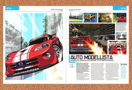 Auto Modellista PS2 Original 2003 Ad Authentic Capcom Racing Video Game Promo