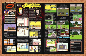 Beavis & Butthead SNES Original 1994 Print Ad Authentic Video Game Art Promo