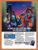 1989 Impossible Mission II Apple II Original Advertisement / Retro Wall Art v1