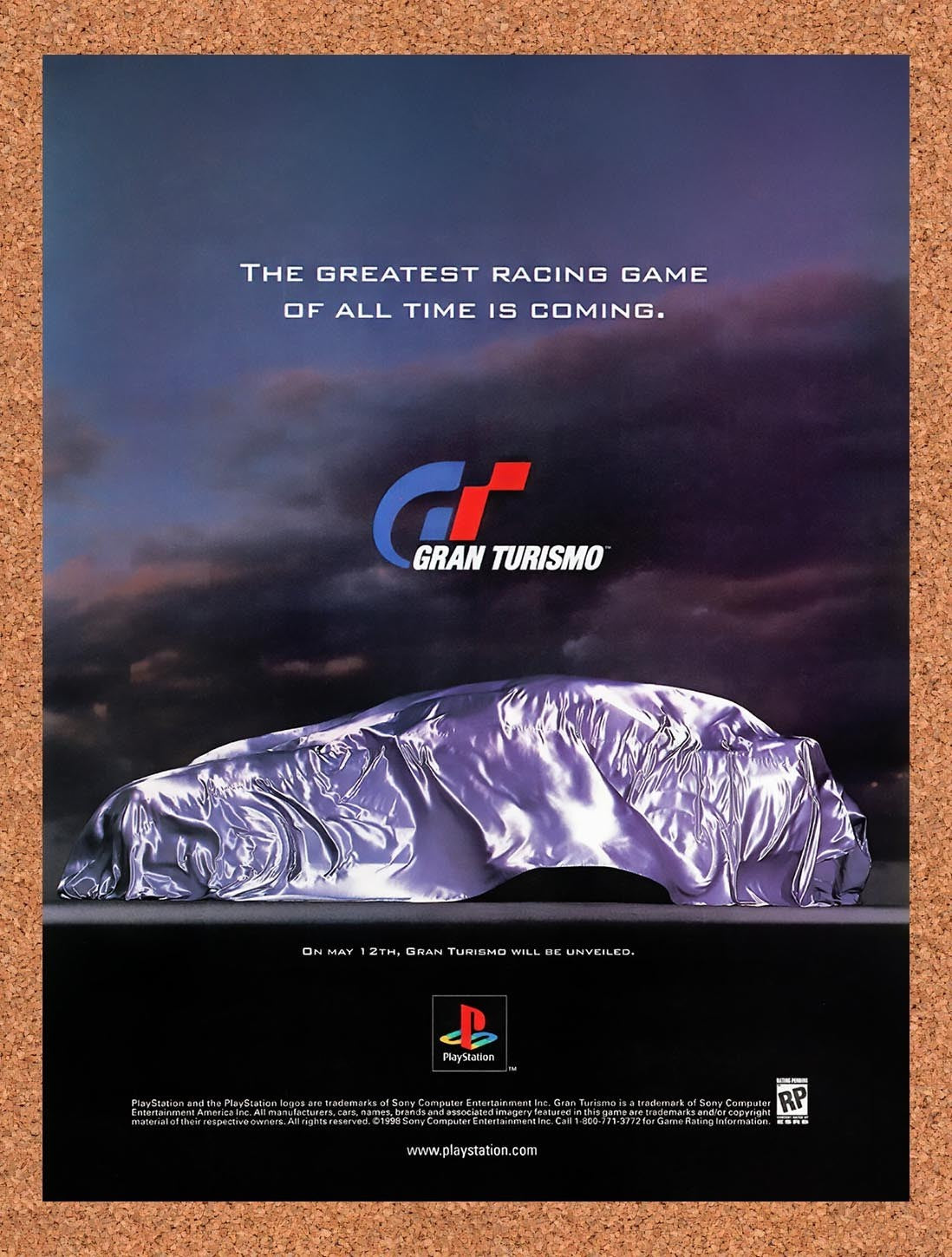 1998 Gran Turismo PS1 Original Advertisement / Retro Promo v1