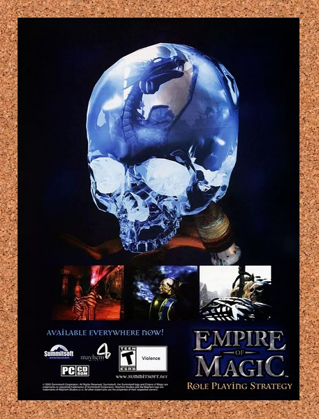 Empire Of Magic PC Original 2005 Ad Authentic SummitSoft RPG Video Game Promo