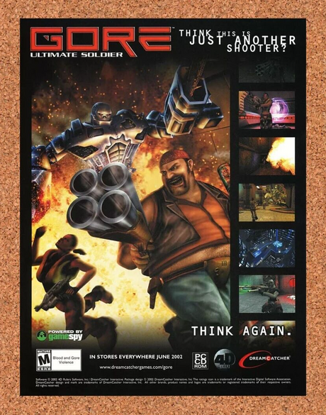 Gore PC Original 2004 Ad Authentic Dreamcatcher FPS Shooter Video Game Promo v2