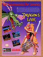 1992 Dragons Lair SNES Original Advertisement / Retro Video Game Promo v3