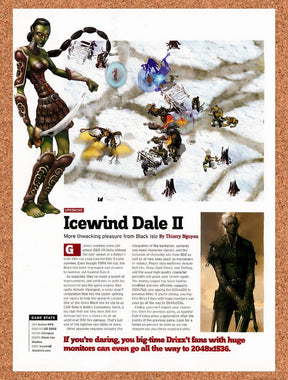 2002 Icewind Dale II PC Original Advertisement / Retro Promo vr1