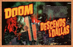 Doom Descends On Dallas Original 2005 Ad Authentic Cover Story Video Game Promo
