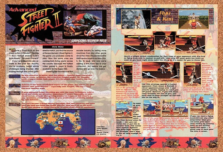 1992 Street Fighter II SNES Original Advertisement / Retro Wall Art v4