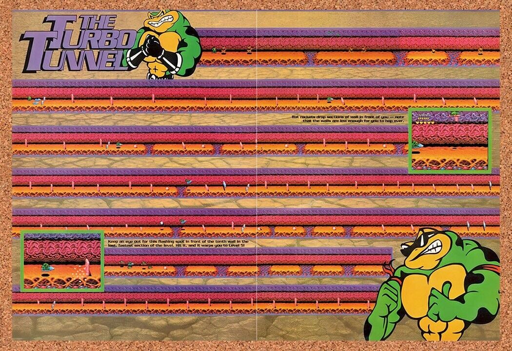 1993 Battletoads Genesis Original Advertisement / Retro Wall Art v7