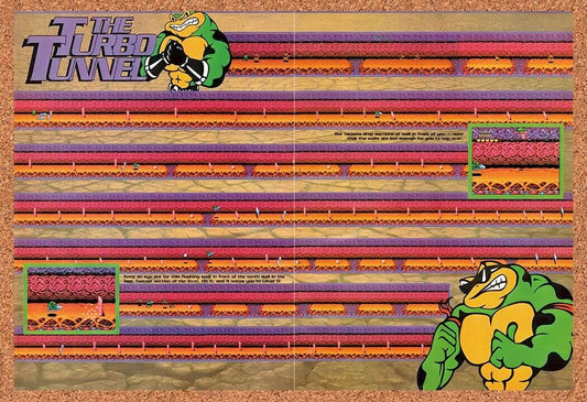 1992 Battletoads Genesis Original Advertisement / Retro Wall Art v7
