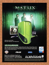 Matrix Online PC Original 2006 Ad Authentic Alienware Sweepstakes Game Promo