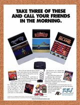 1992 Hudson Soft Turbo Grafx-16 Games Original Advertisement / Retro Wall Art v4