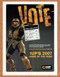 Halo VOTE Election Original 2009 Vintage Ad - 1Up Network Video Game Promo