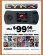 Atari Lynx Console Original 1993 Print Ad Authentic Video Game Promo Retro Art
