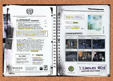 2000 Deus Ex PC Original Advertisement / Retro Promo v2