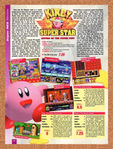 Kirby Super Star SNES Original 1996 Vintage Ad - Video Game Review Promo