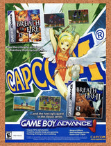 Breath of Fire II GBA Original 2003 Ad Authentic Capcom RPG Video Game Promo