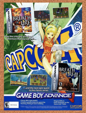 Breath of Fire II GBA Original 2003 Ad Authentic Capcom RPG Video Game Promo