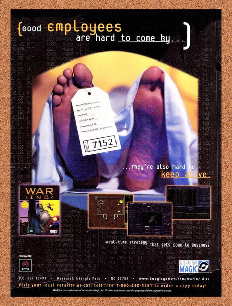 1997 War Inc PC Original Advertisement / Retro Promo v2