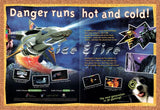 Ice & Fire PC Original 1997 Vintage Ad - Video Game Art Promo