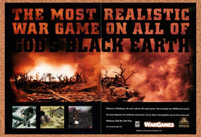 1997 WarGames PC Original Advertisement / Retro Promo v2
