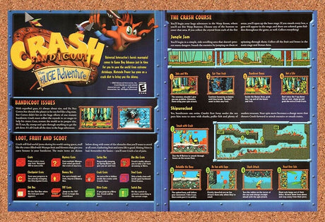 Crash Bandicoot Huge Adventure GBA Original 2004 Vintage Ad - Video Game Promo