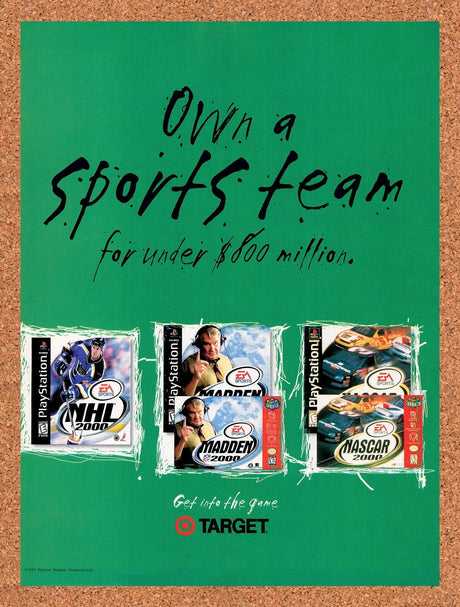 1999 Target EA Games Original Advertisement / Retro Wall Art v5