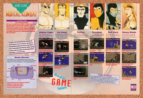1993 Mortal Kombat Game Gear Original Advertisement / Retro Wall Art v16