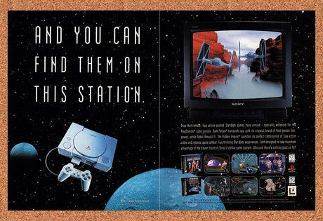 1997 Star Wars PS1 Games Original Advertisement / Retro Promo v1