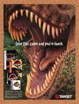 1997 The Lost World Jurassic Park PS1 At Target Original Ad / Retro Wall Art v1