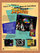 1995 The Lost Mind Of Dr Brain PC Original Advertisement / Retro Promo v1