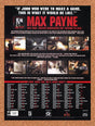 Max Payne PC Original 2004 Ad Authentic Unique Rating Chart Video Game Promo