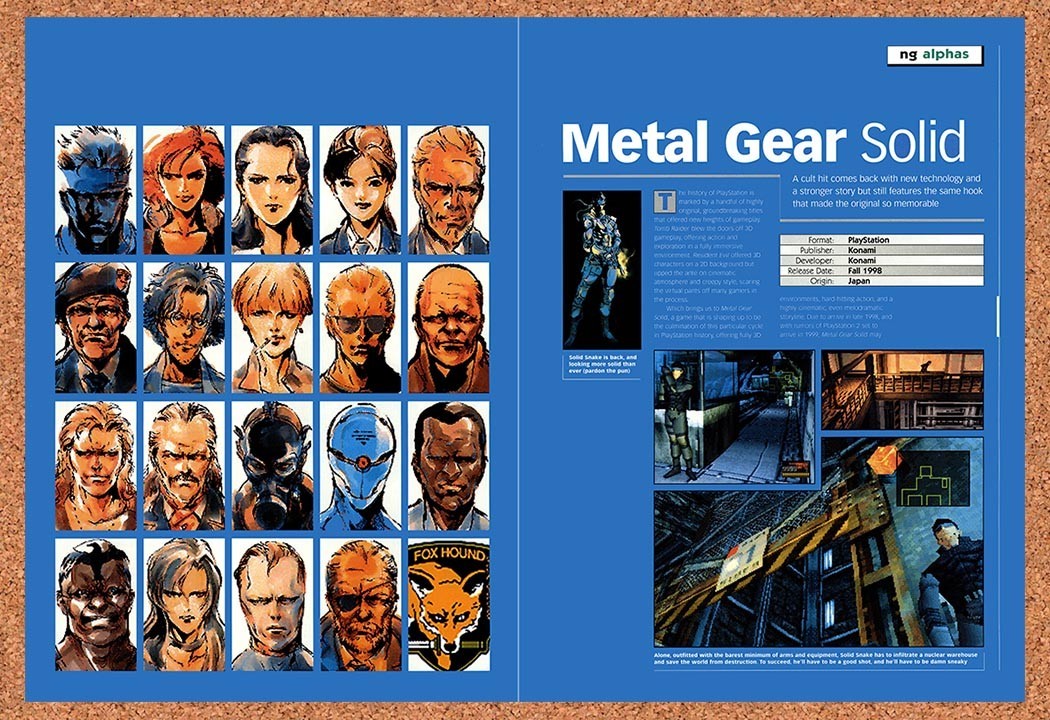 1998 Metal Gear Solid PC Original Advertisement / Retro Promo vr2