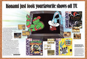 1993 Konami Game Boy Games Original Advertisement / Retro Wall Art v7