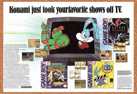 1993 Konami Game Boy Games Original Advertisement / Retro Wall Art v7