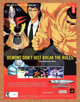 Yu-Yu Hakusho Dark Tournament PS2 Original 2004 Vintage Ad - Video Game Promo