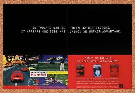 1995 Namco PS1 Games Original Advertisement / Retro Wall Art v2