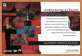 Star Trek Klingon Honor Guard PC Original 2000 Ad Authentic Video Game Promo