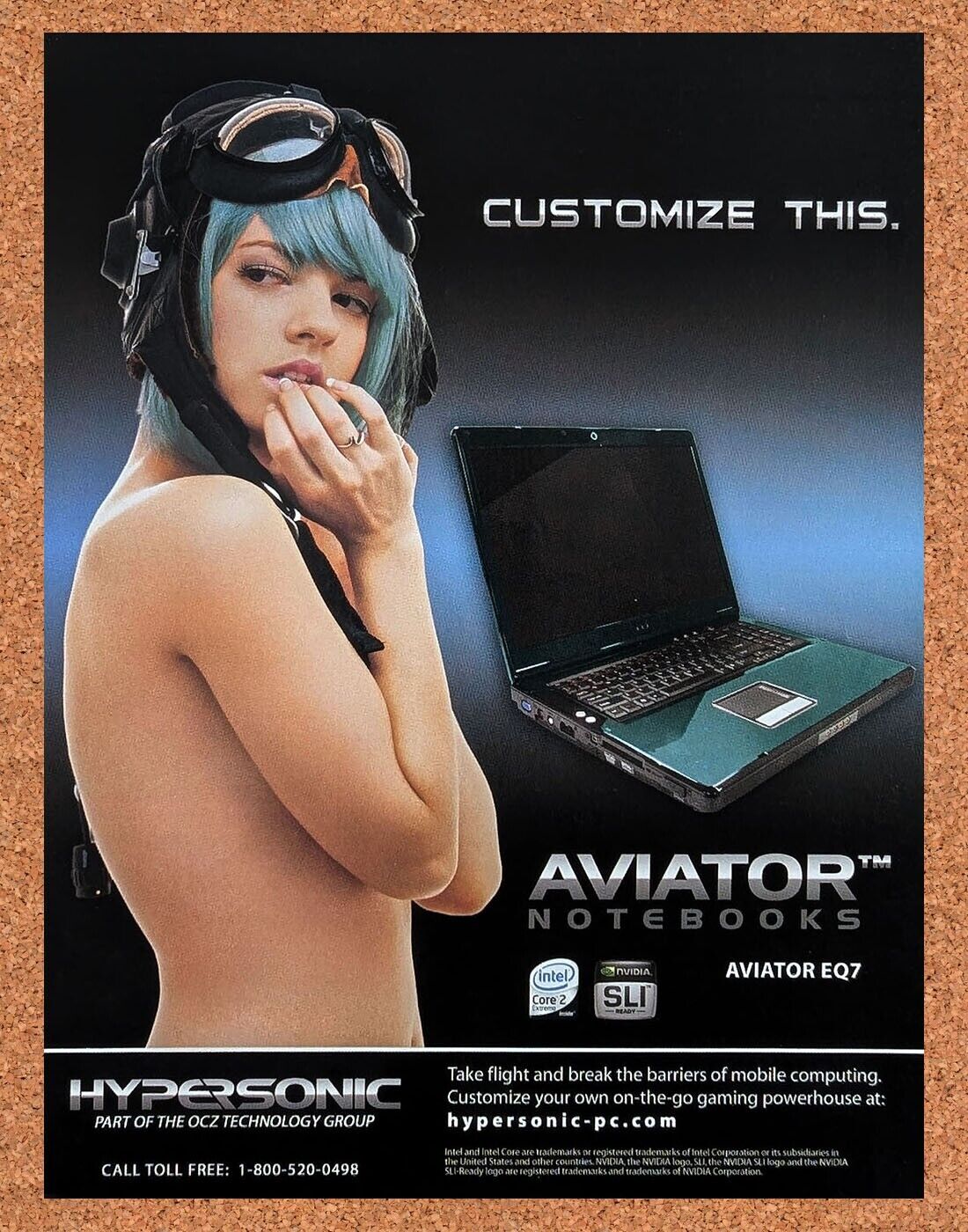 Hypersonic Aviator Notebooks Original 2007 Ad Authentic Retro Tech Promo