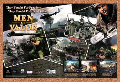 2004 Men Of Valor PC Original Advertisement / Retro Promo v1