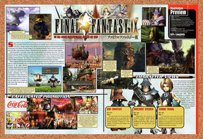 Final Fantasy IX PS1 Original 2000 Vintage Ad - Video Game Preview Promo
