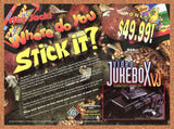 Sega Genesis Video Jukebox VJ Original 1994 Ad Authentic Video Game Art Promo