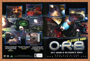 ORB PC Off-World Resource Base Original 2005 Ad Authentic Video Game Promo